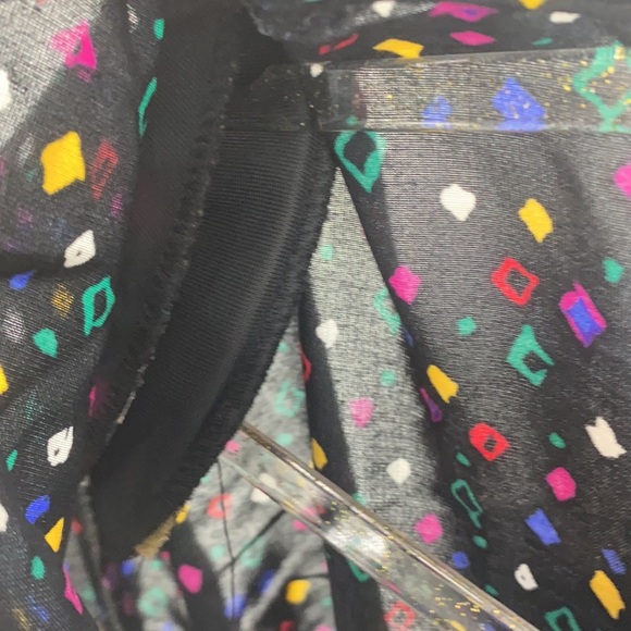 Touche L.A. Women's Vintage Black Geometric Print Button-Down Shirt Medium - Picture 7 of 8